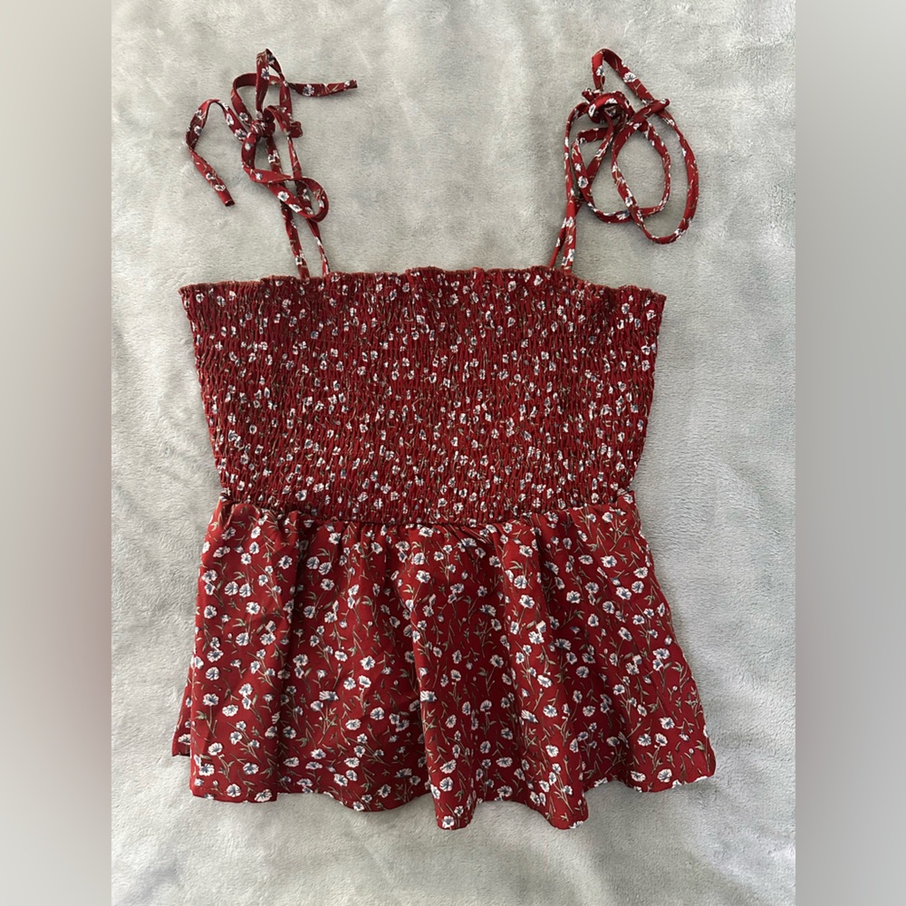 Strappy floral top